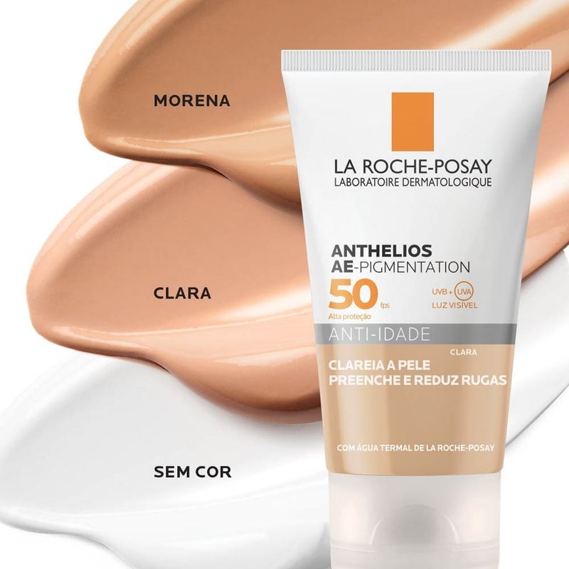 Protetor Solar anti-idade La Roche Posay - Anthelios Ae-Pigmentation FPS50 Clara