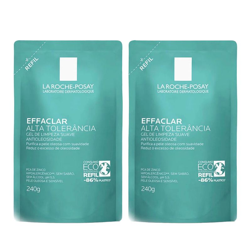 La Roche-Posay Gel de Limpeza Facial Refil Effaclar Alta Tolerância Kit com 2 unidades Kit