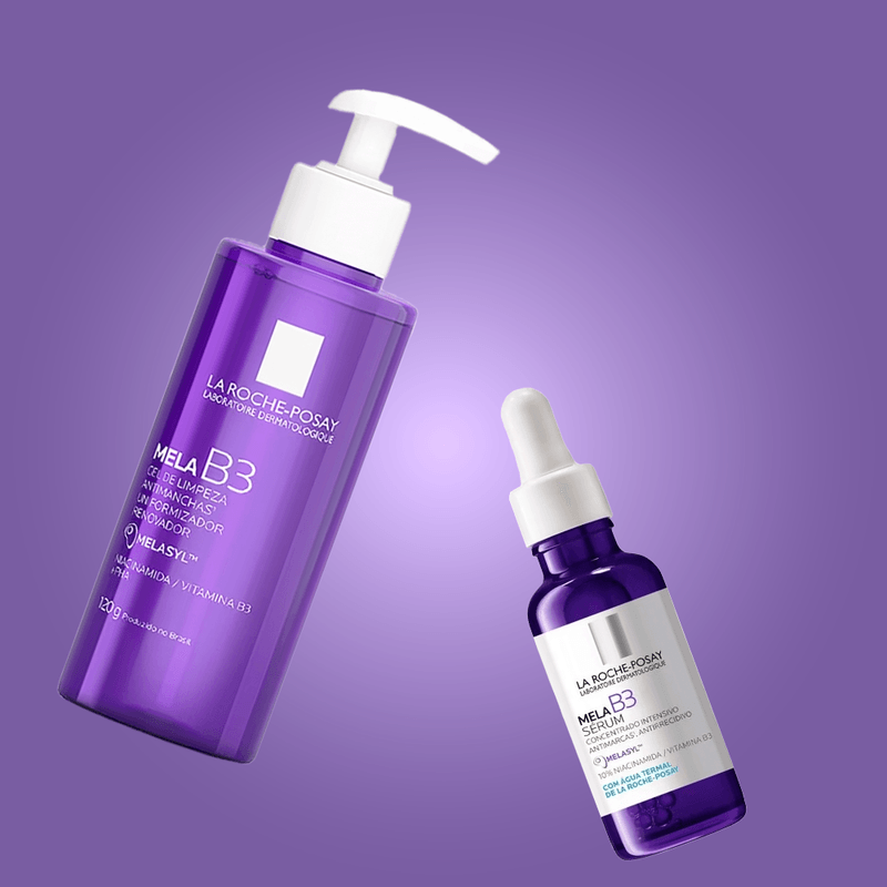 La Roche-Posay MelaB3 Kit - Sérum Facial Clareador + Gel de Limpeza Antimanchas Kit