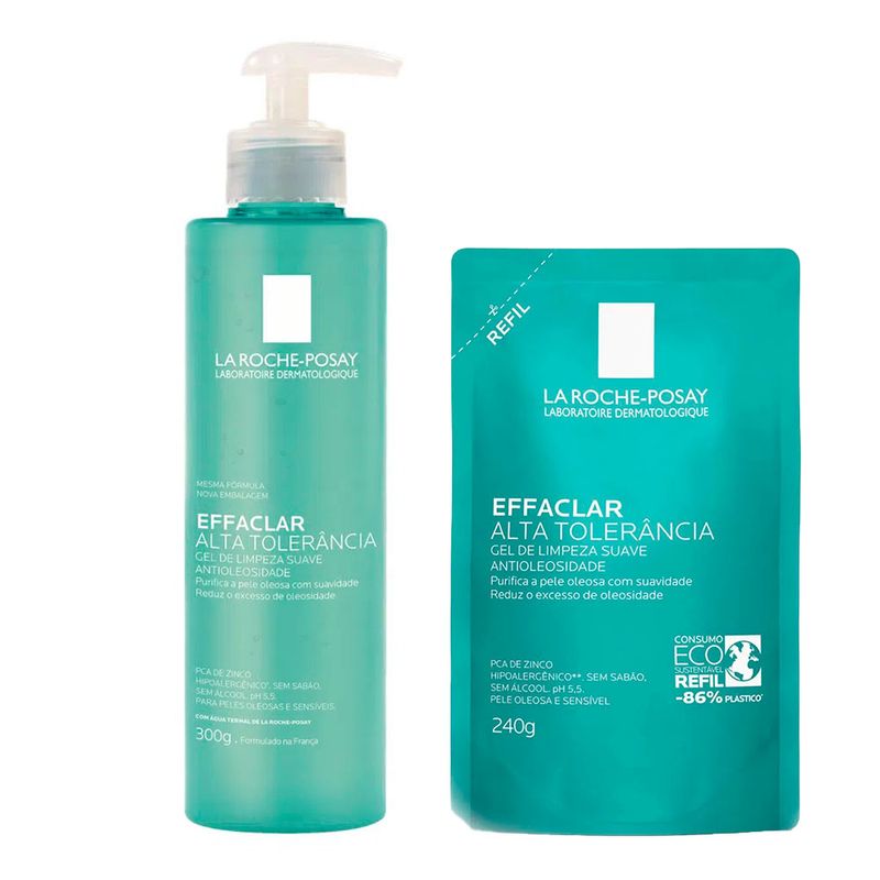 La Roche Posay Refil Effaclar Alta Tolerância Kit - Gel de Limpeza Facial + Refil Kit