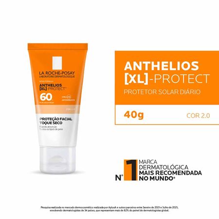 Protetor Solar Facial com Cor La Roche Posay – XL Protect FPS 60 2.0