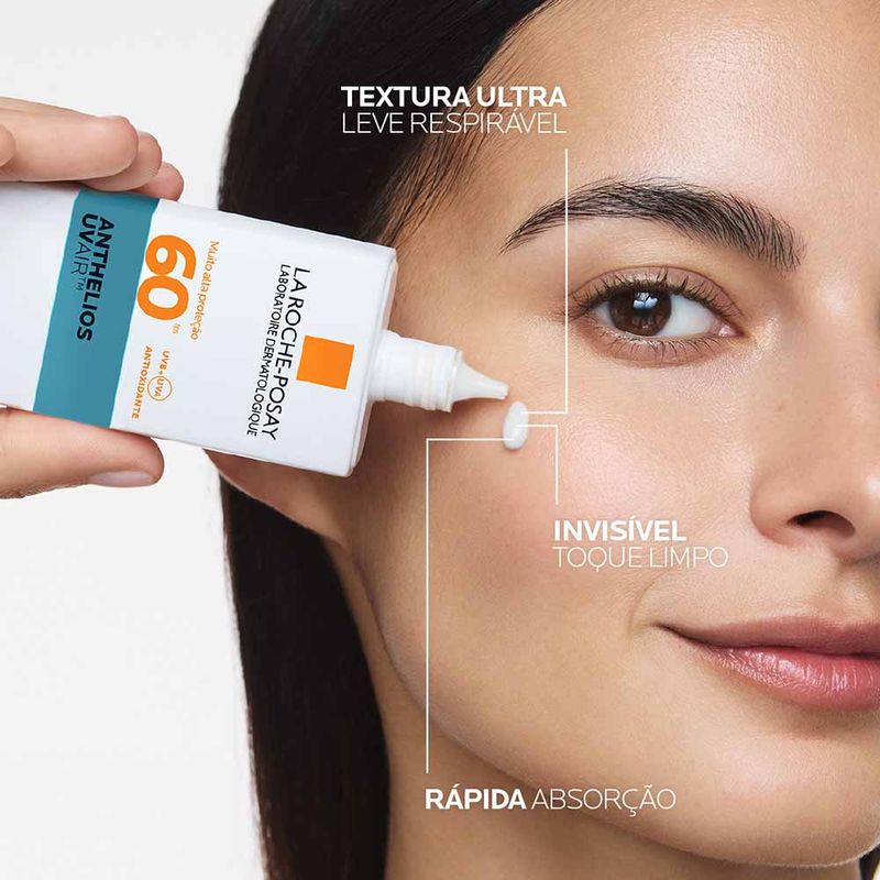Protetor Solar Facial La Roche-Posay Anthelios UVAIR FPS60 45ml Incolor
